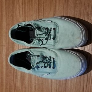 Vans size 12 low tops mint green